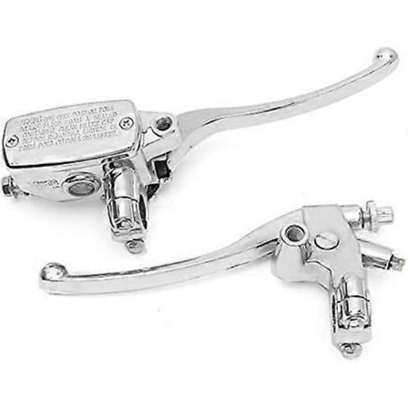 22 mm Motorcykel Hydraulisk Broms Huvudcylinder Kopplingshandtag Krom