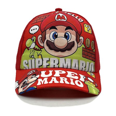 Kids Girls Super Mario Bros Baseball Cap Cartoon Trucker Hat Justerbar Snapback Caps Gåvor