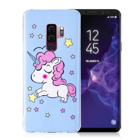 Samsung Galaxy S9 Plus uniikki suojakuori - Yksisarvinen Multicolor