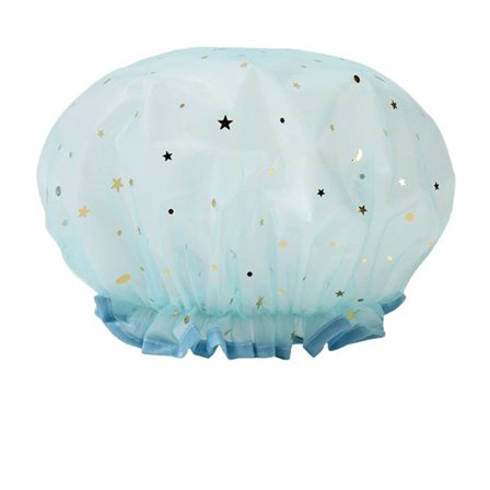 1 pakke dusjhette, slitesterk pustende dusjhette for voksne, vanntett/gjenbrukbar dusjhette, baderomstilbehør for kvinner og jenter