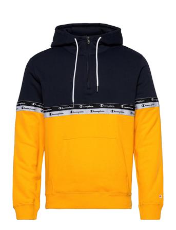 Hooded Half Zip Sweatshirt Patterned Champion