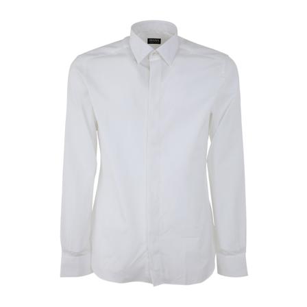 Z Zegna, Formal Shirts Wit, Heren, Maat:L