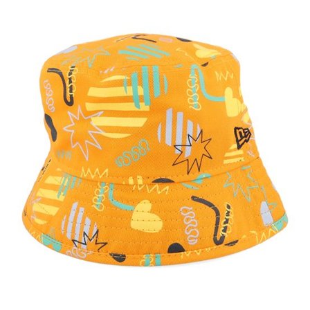 New Era - Orange bucket Hatt - Kids Toddler All Over Print Papaya Bucket @ Hatstore