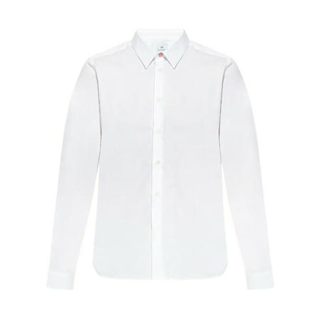 PS By Paul Smith Cotton shirt Hvid, Herre Skjorter