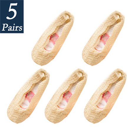 Lace Boat Socks Dame Invisible Socks NUDE