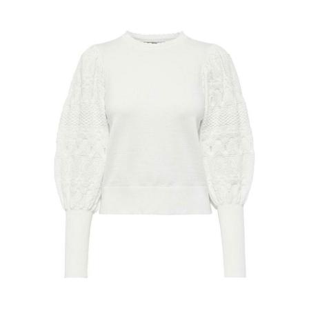 Only, Round-neck Knitwear Wit, Dames, Maat:L
