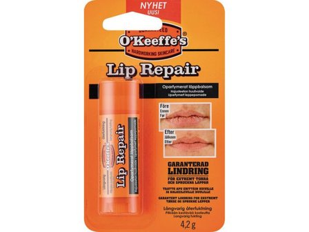 O'KEEFFE'S Läppbalsam Lip Repair Oparf. - Lyreco - Städ och hygien - Tvål och hygien - Hand- och hudcremer