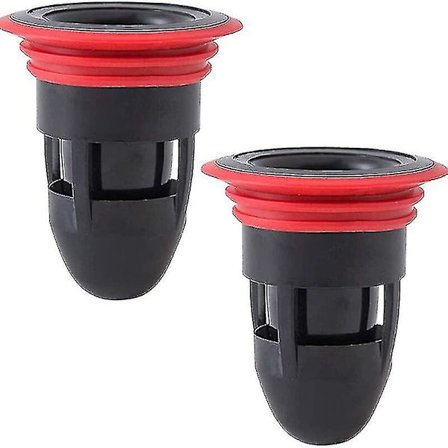 360 Deodorant Gulvdræn, Vask Hårfanger, Anti-lugt Gummi Gulvdræn, Sort Anti-tilstopning Drænfilter Og Prop, 2 stk