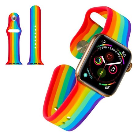 Apple Watch Series 5 40mm Regnbue silikone urrem