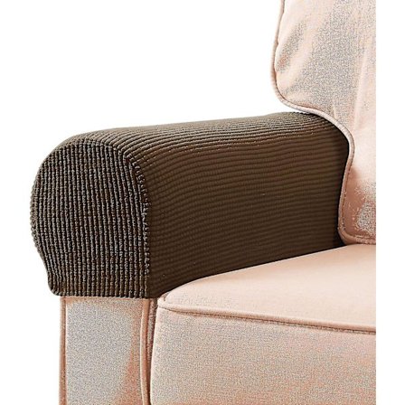 Strækbare armlænsbetræk Spandex armlæn til stole Sofa lænestol Betræk til lænestol med drejepinde 2stk
