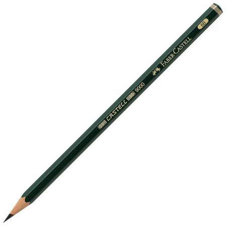 FABER-CASTELL Blyertspenna, Castell 9000, 6B-stift, sexkantig pennkropp, grön - Lyreco - Skola och förskola - Pennor och tillbehör - Blyertspennor
