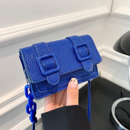 Mini Small Messenger Bag Kedjeväska BLÅ
