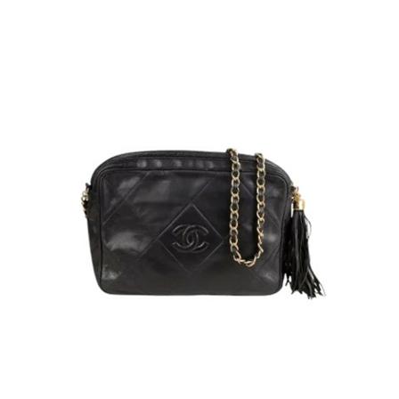 Chanel Vintage, Pre-owned Leather chanel-bags Zwart, Dames, Maat:ONE Size,leer
