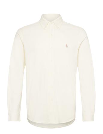 Featherweight Mesh Shirt Designers Shirts Casual Cream Polo Ralph Lauren