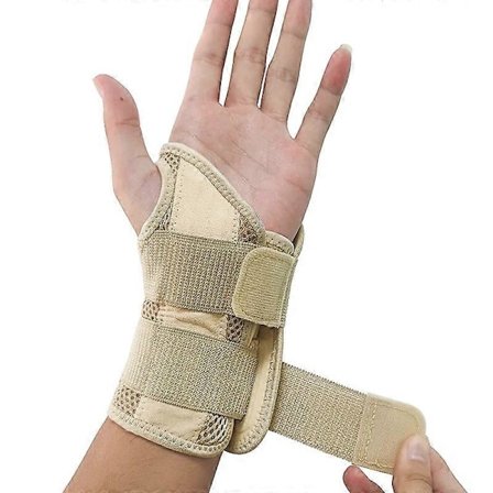 Justerbar blød håndledsbeskytter til fitnesscenter tilbehør Metal håndledsskinne Skade Smertelindring Karpaltunnel Håndledsstøtte