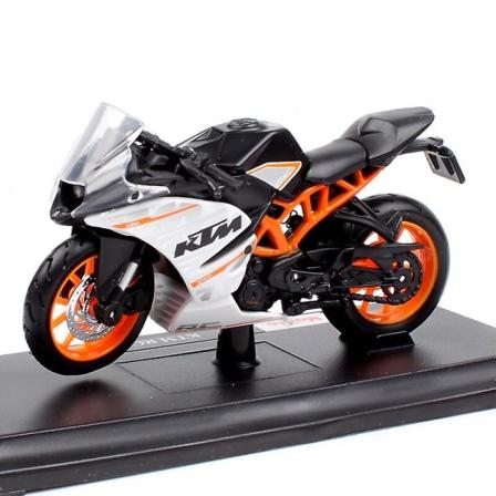 Skala 1:18 Liten Maisto Miniature Moto Rc390 Motorcykel Diecast Modell Sport Cykel Racing Motorcykel Fordon Presentleksak för barn