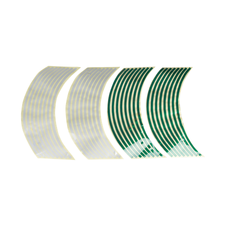 Naklejki na felgi Stripes Oxford Zielony