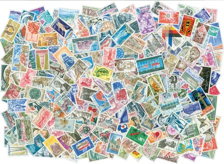 Frankrig - 1970-1980 - 250 forskellige frimærker