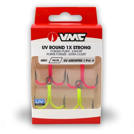 VMC 4551 UV Assorted Round 1X Strong #1 (4-pack)