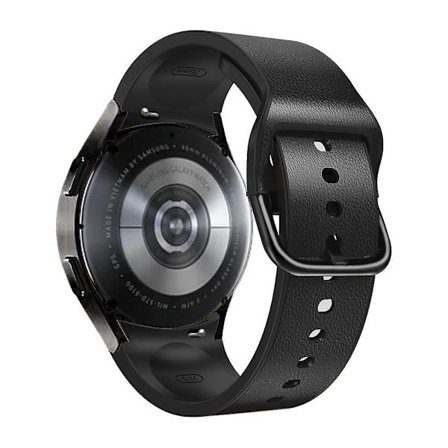 Snabbkopplingsarmband i läder för Samsung Galaxy Watch 4/5/6 40/44 mm / 5 Pro 45 mm