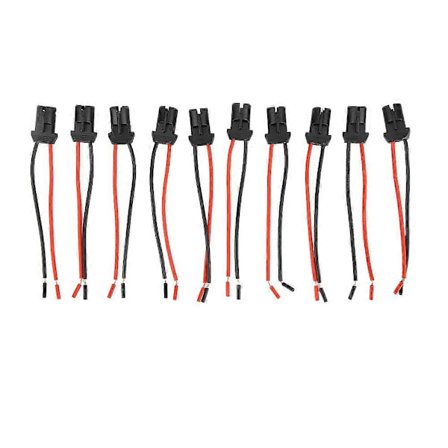 10 stk T10 Bil Lastbil Båd Kile Lys Pære Hun Connector Lampeholder LED Stik Base {DB}