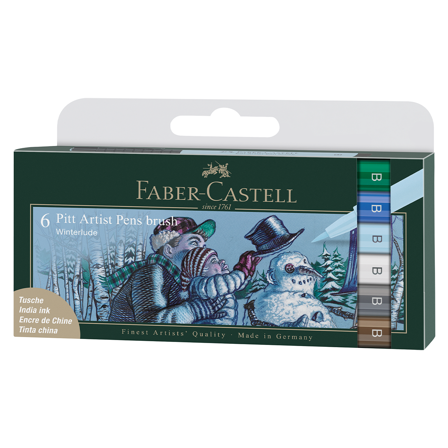 Faber-Castell PITT Artist Brush 6-pakning Winter