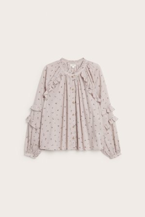 Newbie | Bluse med blomster Newbie Woman | Lyselilla