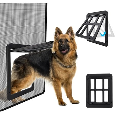 Hundedør for skjerm, hundedør med lås for katter og hunder Mo