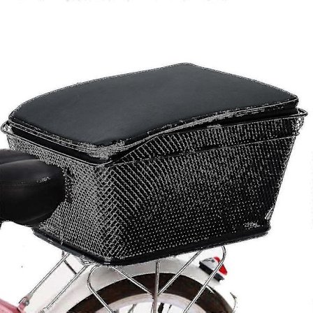 Bakre Cykelkorg Stor Kapacitet Metalltråd Cykelkorg Vattentätt Regnskydd