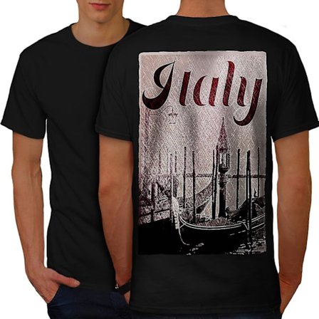 Italien Venedig Gondola Herr T-shirt Baksida