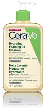 CeraVe Hydrating Foaming Oil Cleanser renseolje 473 ml
