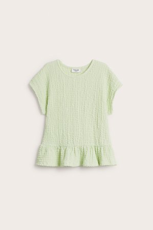 Kappahl | Peplum-topp | Lysegrønn