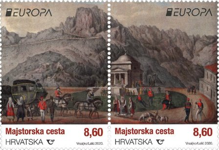 Kroatien - EUROPA Gammel postrute - Postfrisk sæt