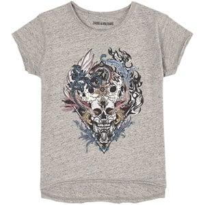 Kids - Zadig & Voltaire Grey Graphic T-shirt - Tops - 5 years - Grey