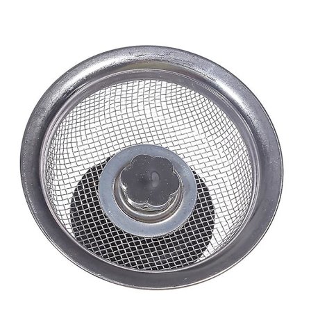 2 stk. vaskesier i rustfrit stål, køkkenafløbssi, si til køkken og badeværelse 8,3 x 4 cm-FF-