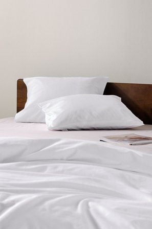 Jotex - Satin Putetrekk i Sateng 50x60 Cm 2-pakning Økologisk Hvit - ZACK - Kjøp Putevar hos Jotex