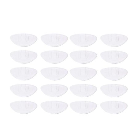 10 Par Silikon Neseputer Bro Antiskli Push-In Silikon Neseputer for Briller (Transparent)