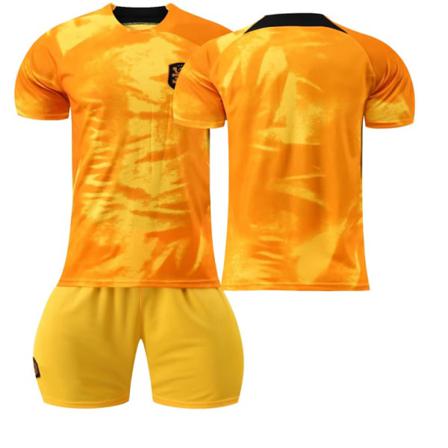 2022 Qatar World Cup Holland Hemma Fotbollströjor Set 28