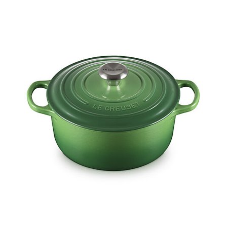LE CREUSET Signature støpejern rund gryte 24cm Bamboo