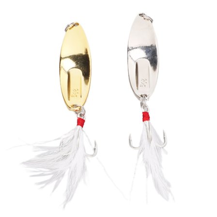 Fiske-skjeer Agnskjeer Igleform Sekk Hård Metall Spinner Agnskjeer for Ferskvann Saltvann Ørret Bass 20g