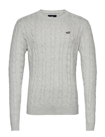 Hco. Guys Sweaters Grey Hollister