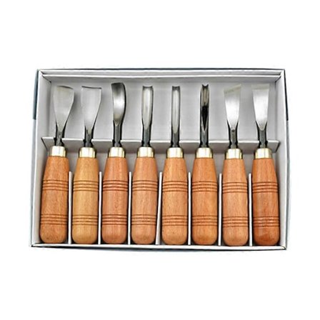 8 i 1 8 stk Trekkutter Treutskjæringsverktøy Trebearbeidingsverktøy Detaljmejsel Hjem Husholdning Multifunksjonsverktøysett