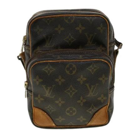 Louis Vuitton Vintage, Pre-owned Canvas louis-vuitton-bags Bruin, unisex, Maat:ONE Size,leer
