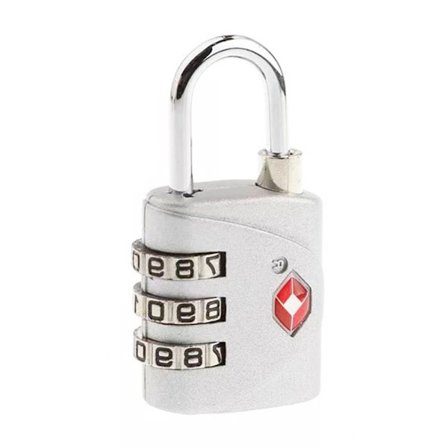 TSA Tullkod Lås Bagage Lösenord Lås SILVER - spot försäljning