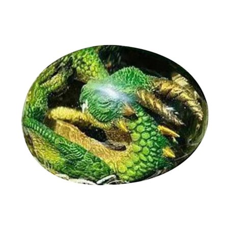 Drageæg Krystal Gennemsigtig Harpiks Skulptur