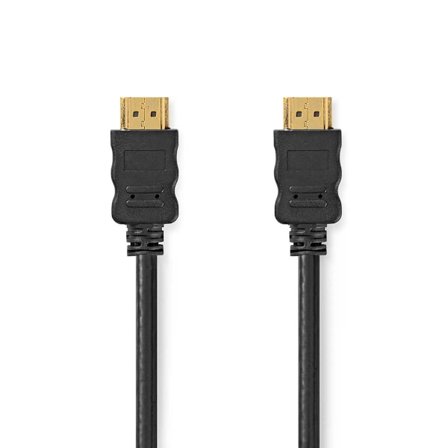 High Speed ​​HDMI kabel med Ethernet | HDMI Stik | HDMI Stik | 4K@60Hz | ARC | 18 Gbps | 3.00 m | Runde | PVC | Sort | Box