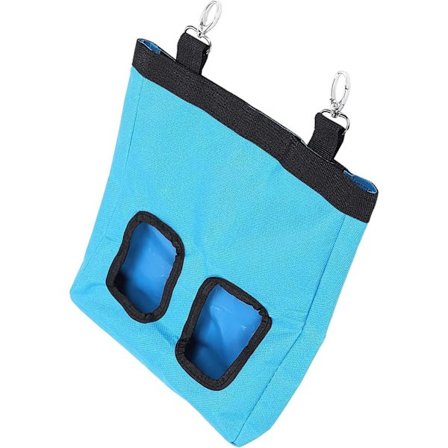 Ny Høkasse til Kanin, Høpose, Hængende Foderautomat, Høkasse til Gris, Opbevaring, Lille Dyrefoderpose til Kanin Marsvin (Blå)