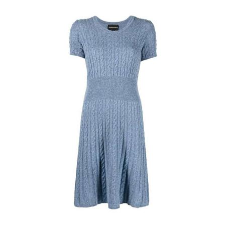 Emporio Armani Midi Kjole Blå, Dame
