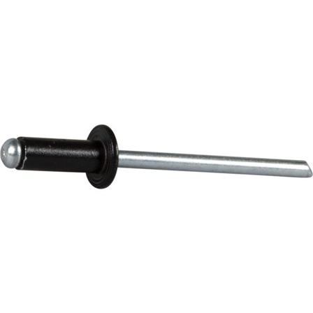 ESSVE 62741 Blindnagel Ø 4 x 10 mm, alu/stål, åpen Svart, 600-pakning, Innfesting