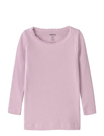 name it Nmfkab Ls Top Noos - Pink - 134-140